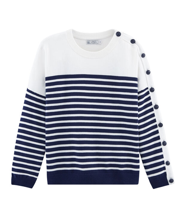 Jersey para mujer azul/blanco