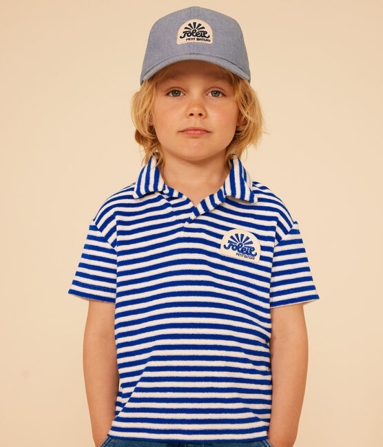 Gorra infantil de tejido vaquero celeste DENIM TRES CLAIR