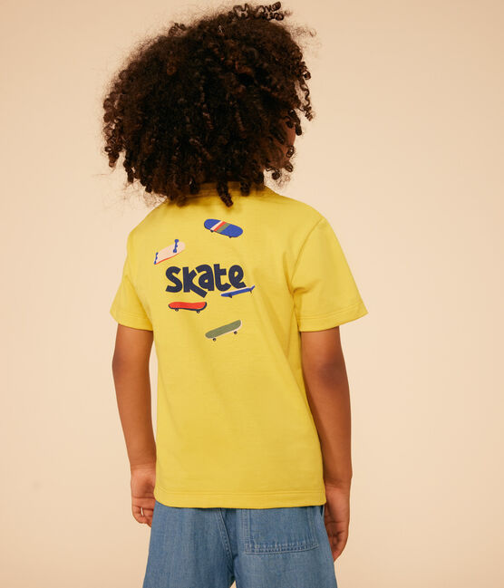 Camiseta estampada de jersey ligero para niño amarillo NECTAR