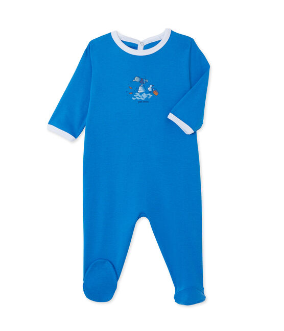 Pelele unisex para bebé azul Delphinium