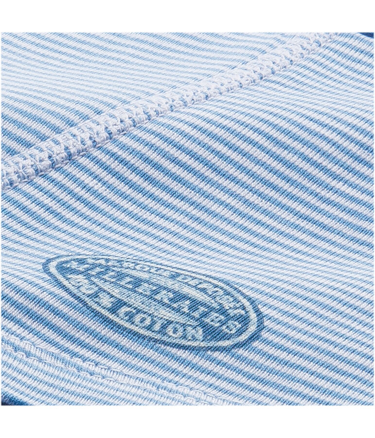 B&oacute;xer de milrayas para ni&ntilde;o azul/blanco