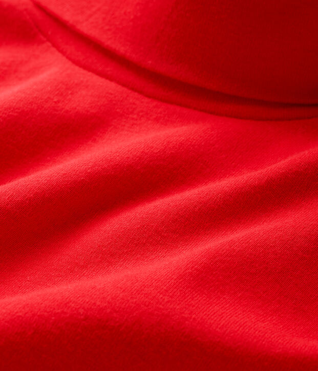 Jersey de cuello alto infantil unisex rojo