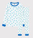 Pijama snugfit con estampado de tortugas de algodón de niño/niña