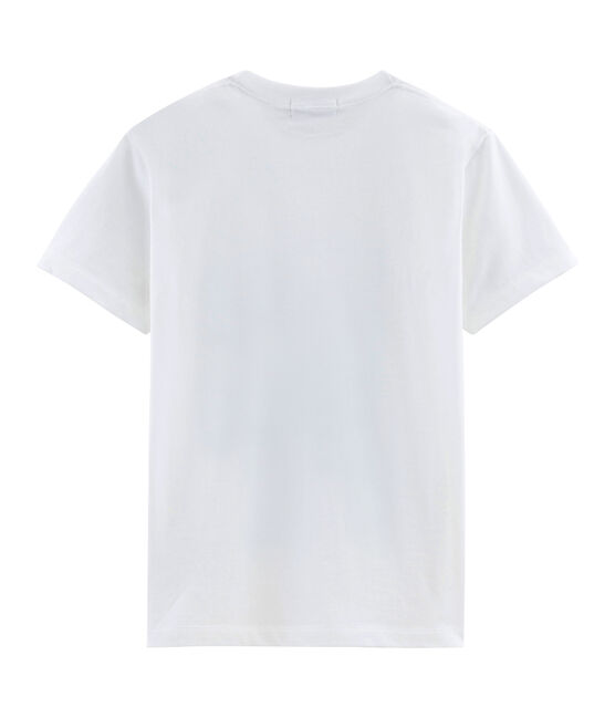 Camiseta mixta con motivo de postal blanco ECUME