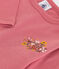 Camiseta de algodón de manga larga para bebé rosa ROSEWOOD