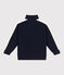 Sudadera infantil de algodón liso con cuello alto con cremallera azul SMOKING