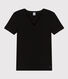 Camiseta Iconique de manga corta de punto liso para mujer