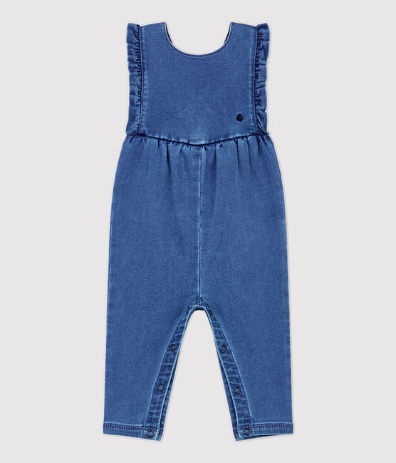 Mono de tejido vaquero de bebé. azul JEAN