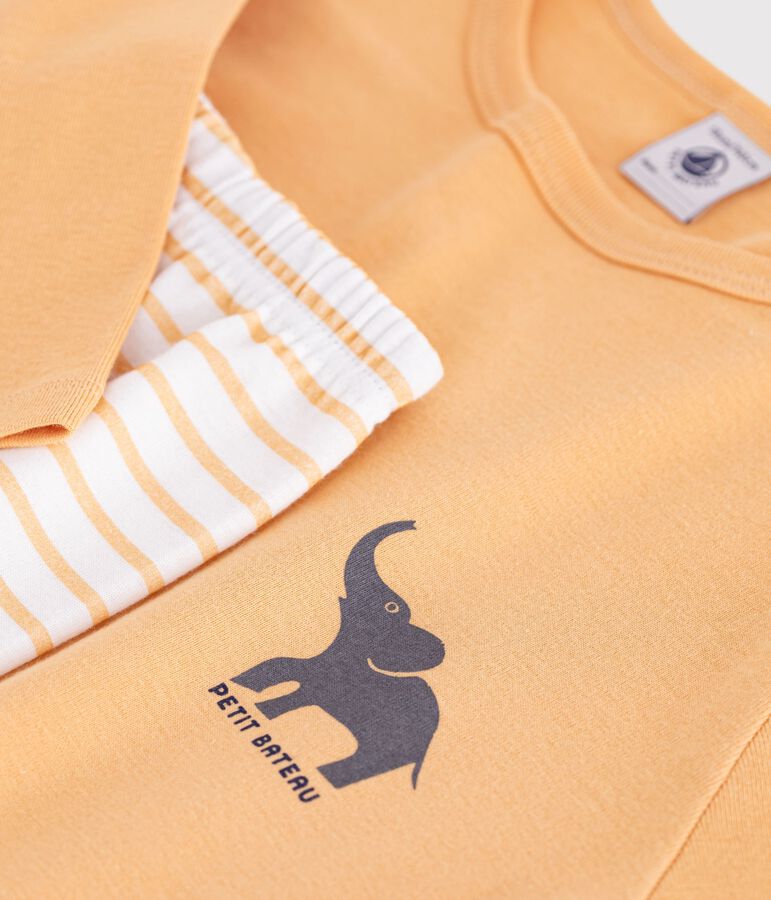 Pyjama en coton enfant beige/multicolor