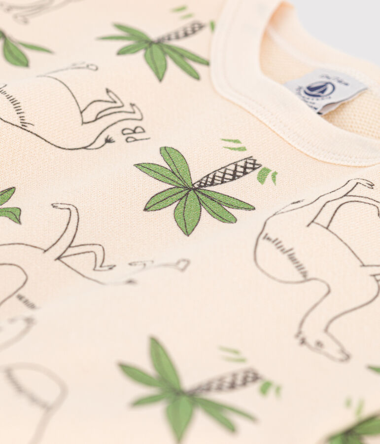 Sudadera de mulet&oacute;n estampado para beb&eacute; crudo/multicolor