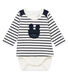 Body camiseta de rayas para bebé niño