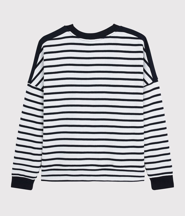 Sudadera para mujer blanco/azul