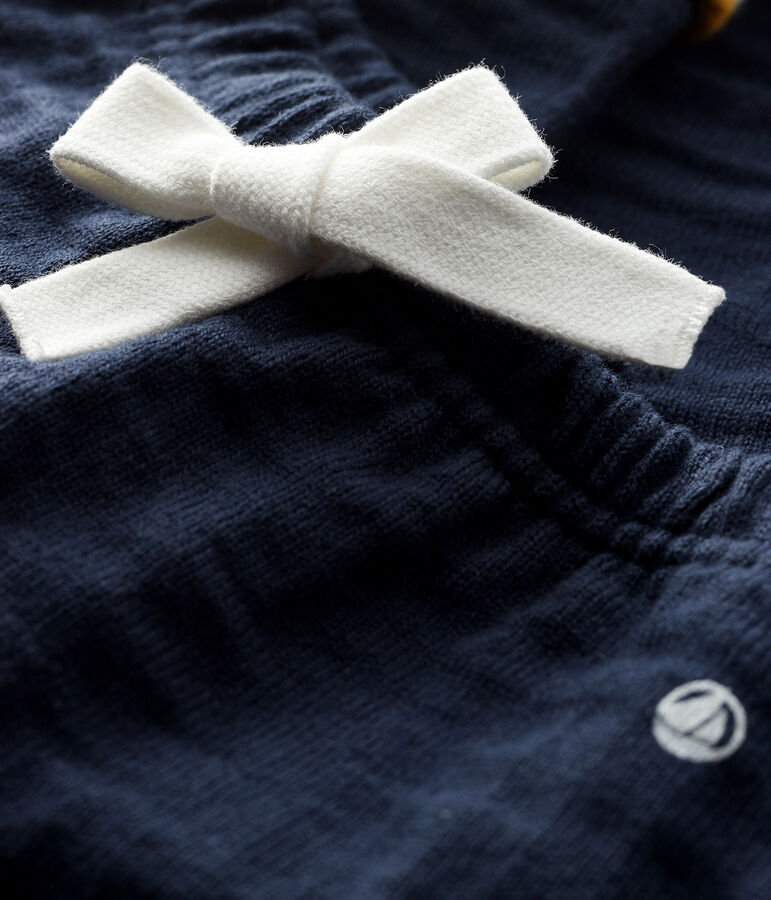 Pantal&oacute;n de tejido t&uacute;bico para beb&eacute; ni&ntilde;o azul