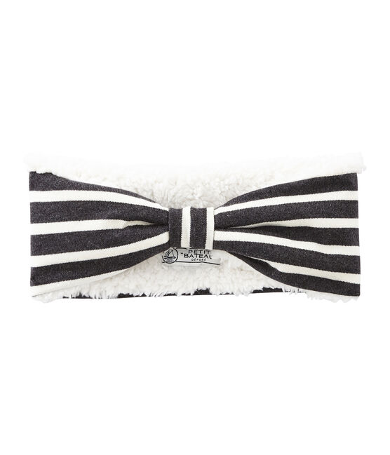 Diadema cálida para mujer negro CITY/beige COQUILLE