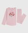 Pijama infantil de algodón rosa JOLI