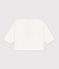 Camiseta de algod&oacute;n de manga larga lisa con estampado para beb&eacute; MILK