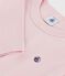 Camiseta infantil lisa de algodón de manga larga rosa JOLI