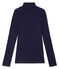 Cuello alto de mujer en algodón ligero azul Soir