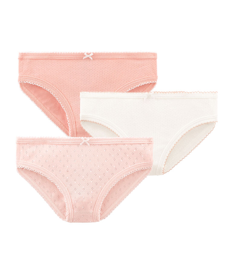 Tres braguitas para ni&ntilde;a multicolor