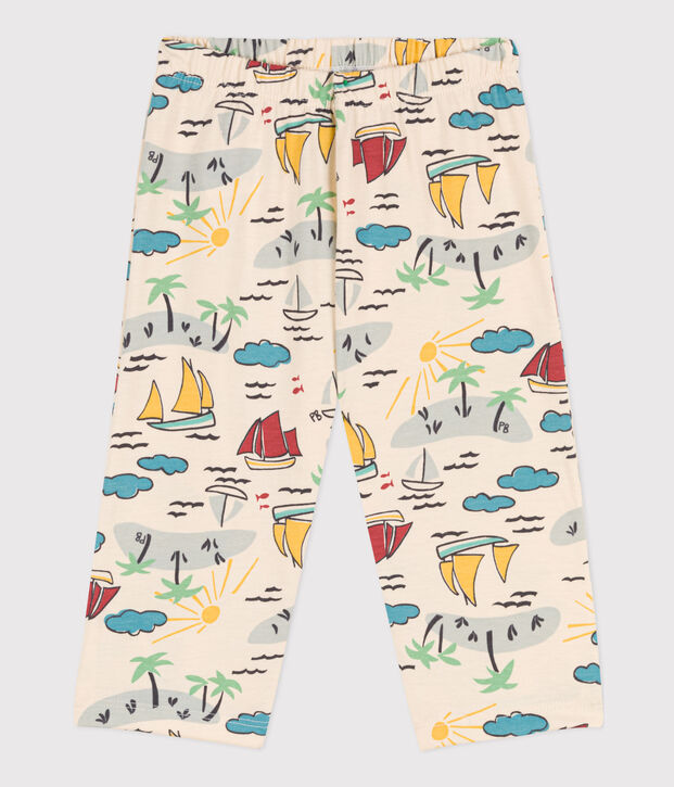 Pantal&oacute;n de punto estampado para beb&eacute; crudo/multicolor