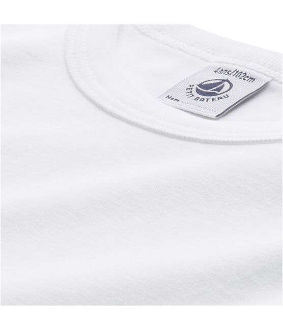 Camiseta de niño de manga larga blanco Lait