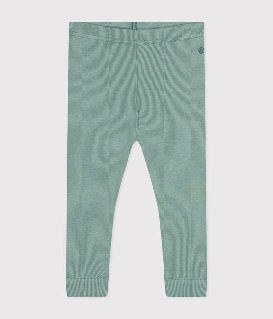Leggings de algodón para bebé verde PAUL
