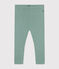 Leggings de algodón para bebé verde PAUL