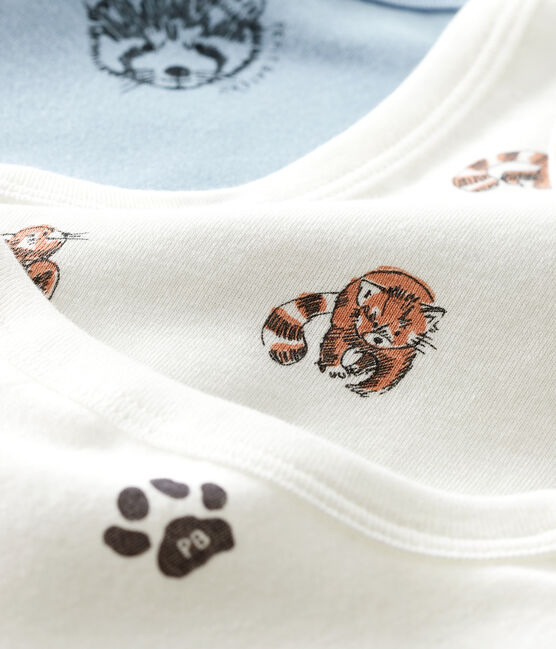 Lote de tres camisetas de tirantes de algodón ecológico para niño variante 1