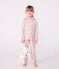Pijama infantil abotonado de algodón estampado blanco MARSHMALLOW/blanco MULTICO