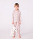 Pijama infantil abotonado de algodón estampado