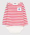 Camiseta con estampado de corazón para mujer blanco MARSHMALLOW/azul SURF