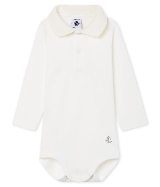 Body De Manga Larga Con Cuello De Polo Para Bebe Nino Petit Bateau