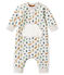 Pelele largo estampado para bebé niño gris BELUGA/blanco MULTICO