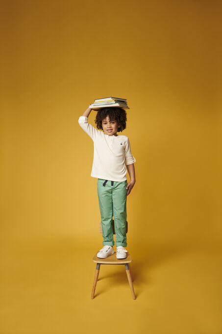Pantalón de sarga de niño verde ALOEVERA