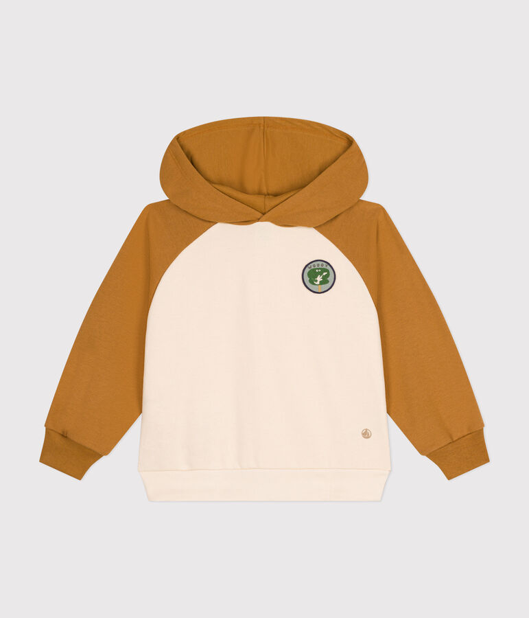 Sudadera de felpa con capucha para ni&ntilde;o beige AVALANCHE/ CUIVRE