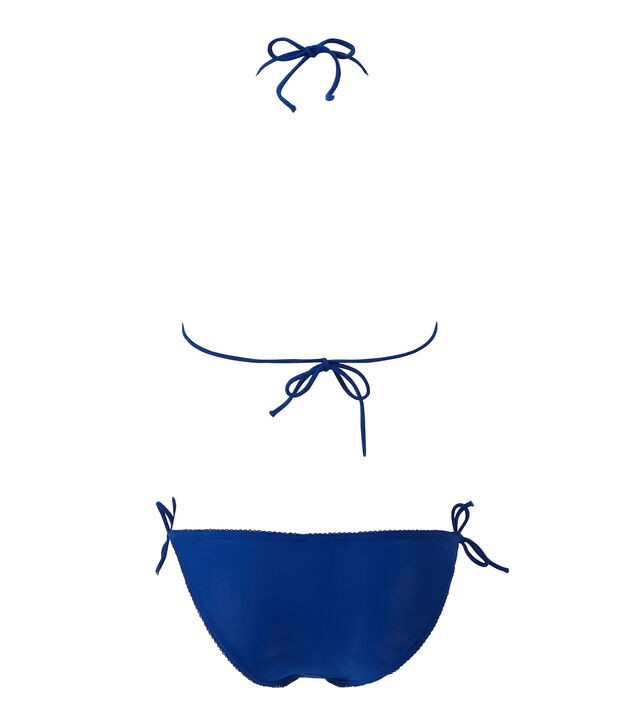 Bikini para mujer liso azul