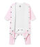 El Bodi pijama bebé mixto rosa VIENNE/blanco ECUME