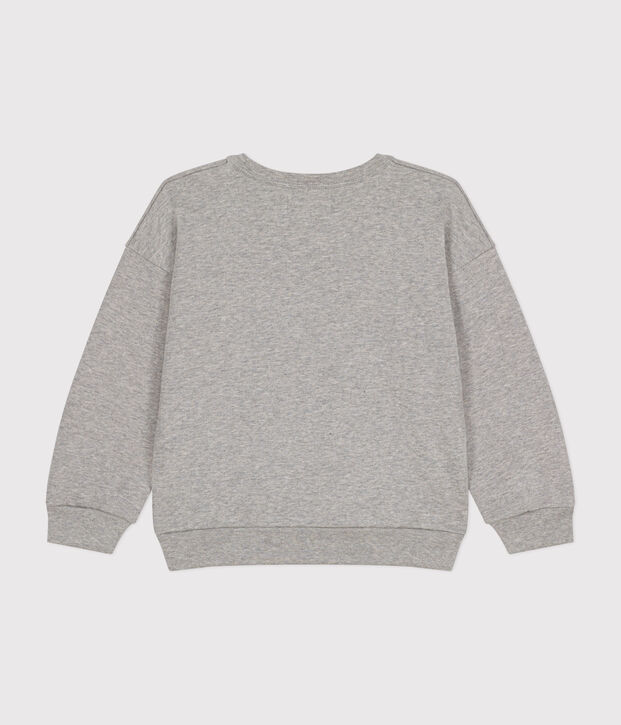 Sudadera infantil Monsieur Madame de mulet&oacute;n gris