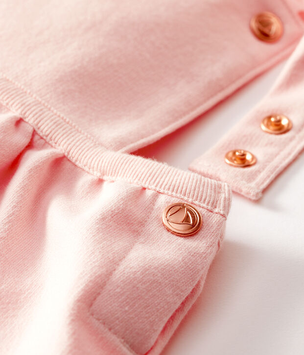 Peto corto de mulet&oacute;n para beb&eacute; ni&ntilde;a rosa