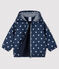 Chaqueta estampada para bebé niña/niño azul SMOKING/blanco MARSHMALLOW