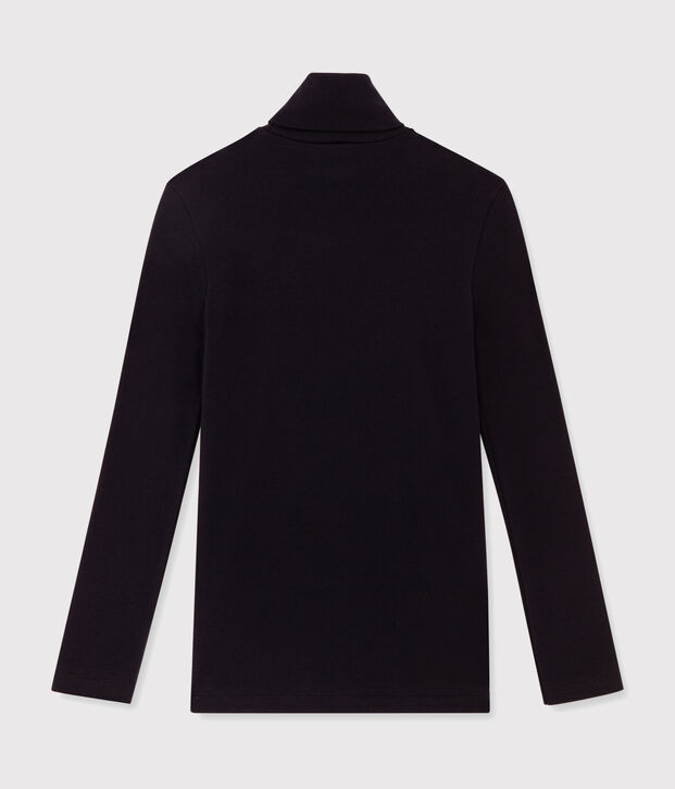 Camiseta de cuello alto emblem&aacute;tica de algod&oacute;n de mujer SMOKING