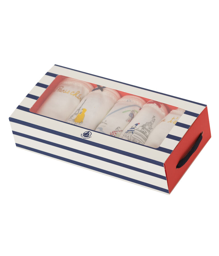 Lote de 5 braguitas para ni&ntilde;a multicolor