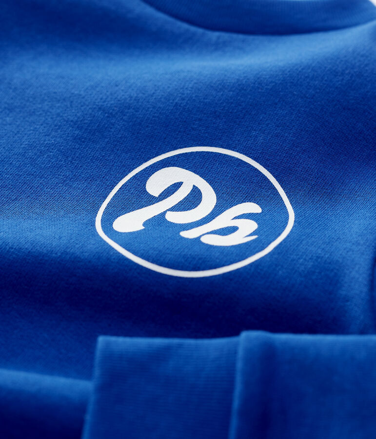 Sudadera de mulet&oacute;n de ni&ntilde;o azul