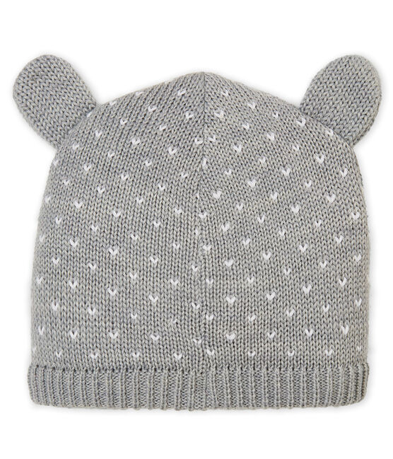 Gorrito con forro polara para bebé mixto gris SUBWAY/blanco MARSHMALLOW