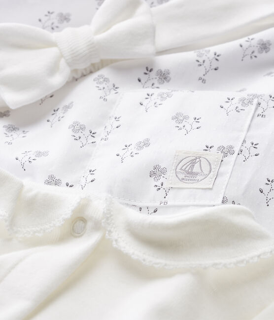 Conjunto 3 piezas ceremonial para bebé niña VARIANTE 1 CN