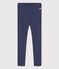 Leggings de jersey de elastano de niña azul MEDIEVAL/blanco MARSHMALLOW