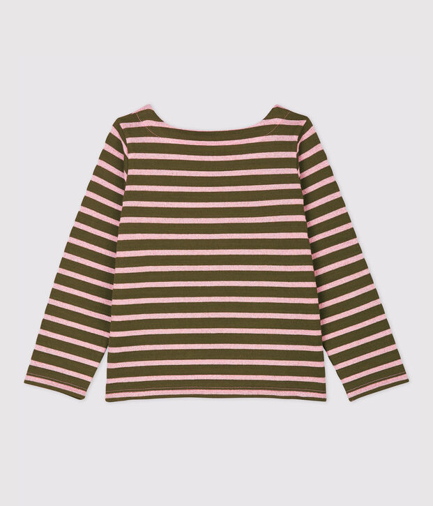 Marinera de algod&oacute;n de ni&ntilde;a verde/CHARME BRILLANT
