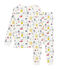 Pijama de punto para niño blanco MARSHMALLOW/blanco MULTICO