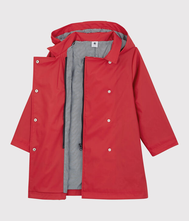 Trenca con capucha de ni&ntilde;a rojo