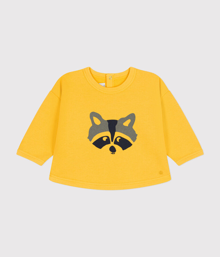 Sudadera de felpa para beb&eacute; amarillo